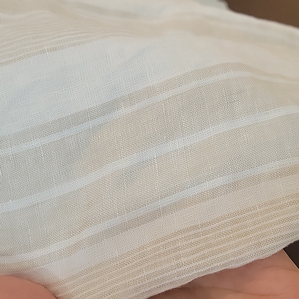 BROOKS BROTHERS Irish linenshort sleeve camp collar  STRIPED sport SHIRT - Picture 3 of 12